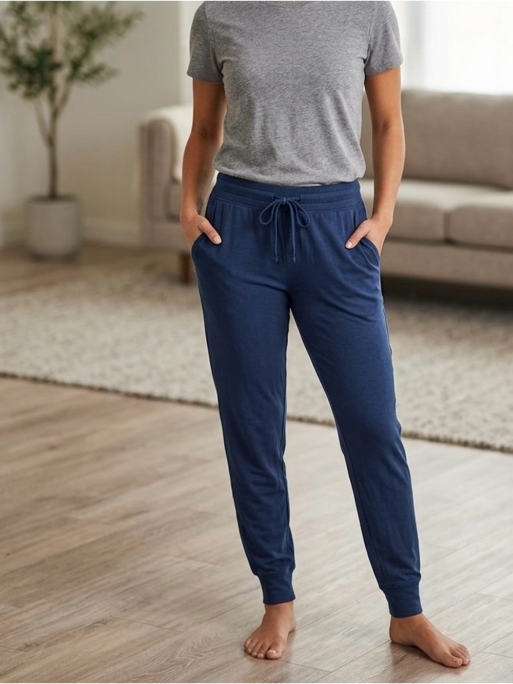 Sonoma Goods For Life Navy Blue Cotton Lounge Pants - Women’s Size Small